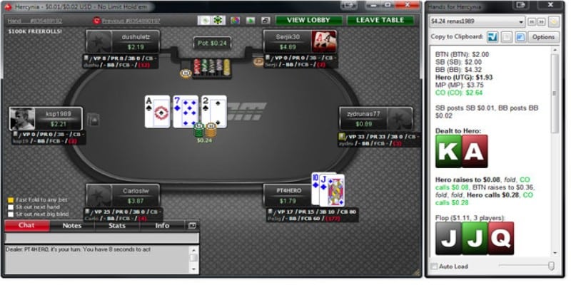 Poker HUD giúp người chơi cá cược hiệu quả và dễ dàng hơn